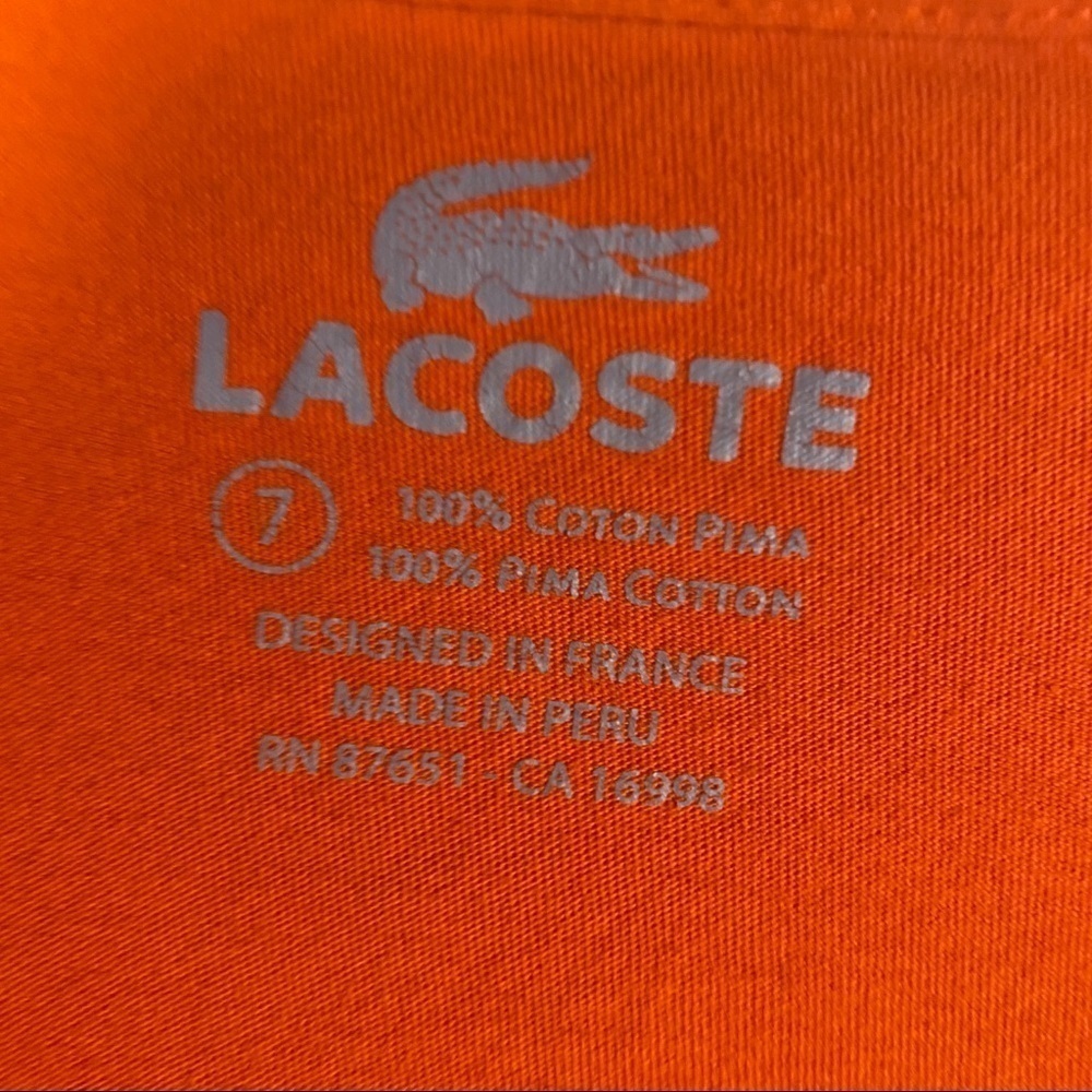 IZOD Tee with long sleeves & alligator Size 7 - Picture 3 of 5